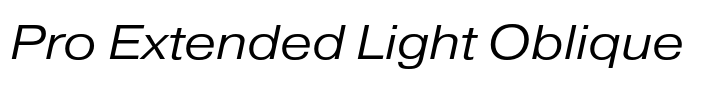 Pragmatica Pro Extended Light Oblique