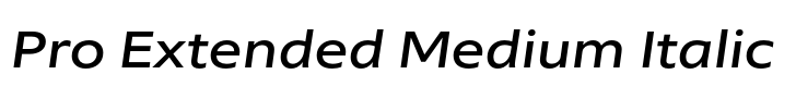 Morandi Pro Extended Medium Italic