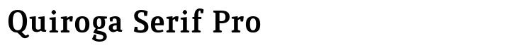 Quiroga Serif Pro