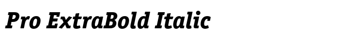 ITC Officina Serif Pro ExtraBold Italic