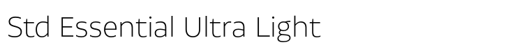 Aalto Sans Std Essential Ultra Light