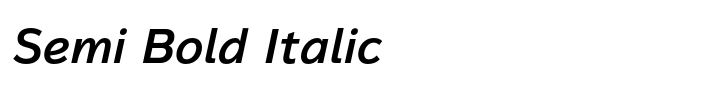 Magnum Sans Pro Semi Bold Italic