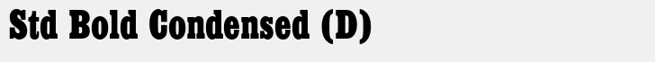 Egyptienne Std Bold Condensed (D)