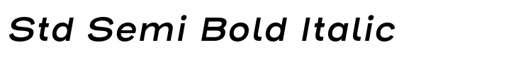 Henderson Sans Std Semi Bold Italic