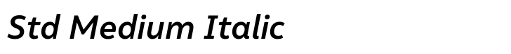 Malva Std Medium Italic