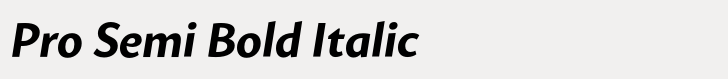 Mato Sans Pro Semi Bold Italic