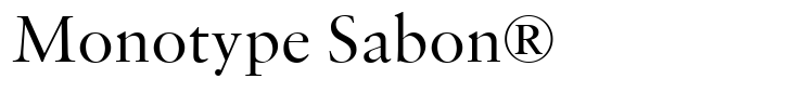 Monotype Sabon®