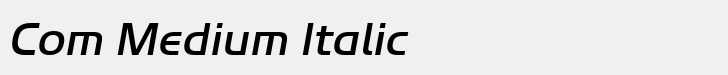 ITC Handel Gothic Com Medium Italic