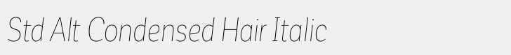 Corporative Sans Std Alt Condensed Hair Italic