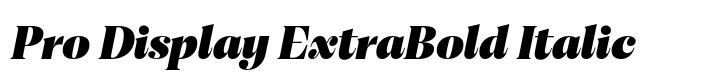 Cotford Pro Display ExtraBold Italic