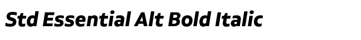 Aalto Sans Std Essential Alt Bold Italic