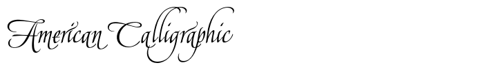 American Calligraphic