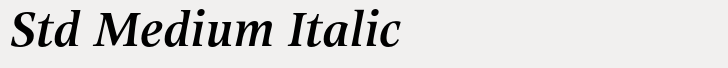 Alinea Serif Std Medium Italic