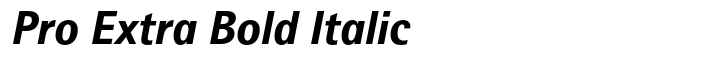 Rotis II Sans Pro Extra Bold Italic