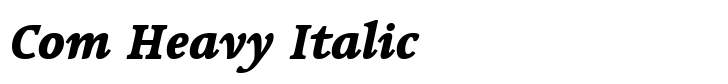 Linotype Syntax Serif Com Heavy Italic