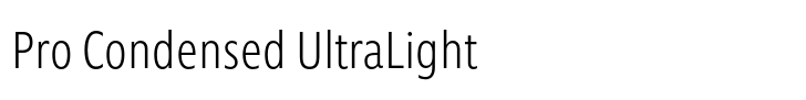Morandi Pro Condensed UltraLight