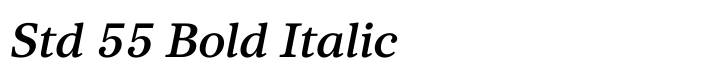 Core Serif N Std 55 Bold Italic