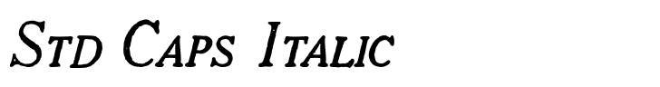 1906 French News Std Caps Italic