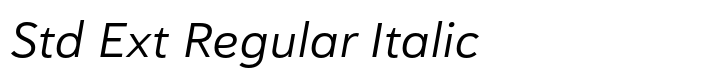 Haboro Sans Std Ext Regular Italic