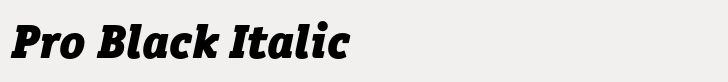 ITC Officina Serif Pro Black Italic