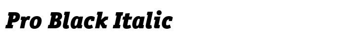 ITC Officina Serif Pro Black Italic