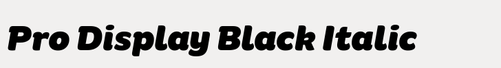 Binate Pro Display Black Italic