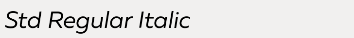 Muller Std Regular Italic