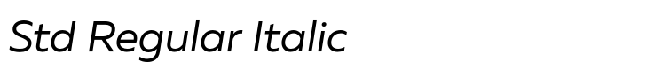 Muller Std Regular Italic