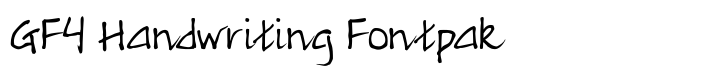 GFY Handwriting Fontpak