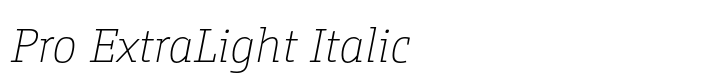 CamingoSlab Pro ExtraLight Italic