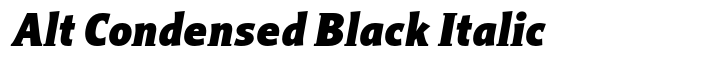 Titla Alt Condensed Black Italic