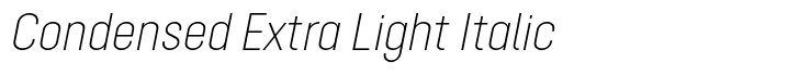 Opinion Pro Condensed Extra Light Italic