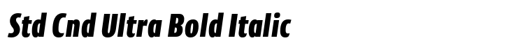 Cantiga Std Cnd Ultra Bold Italic