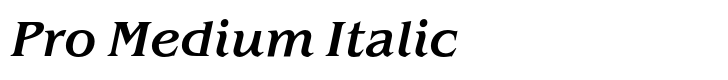 ITC Benguiat Pro Medium Italic