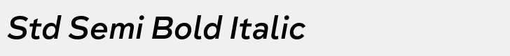 Taro Std Semi Bold Italic
