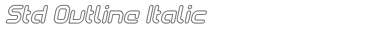 SkyWing Std Outline Italic