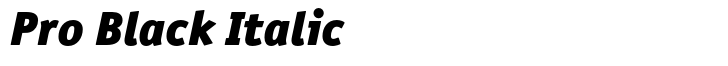 ITC Officina Sans Pro Black Italic