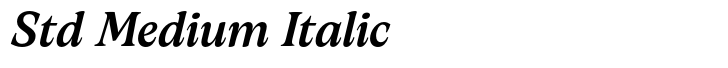 Artusi Std Medium Italic