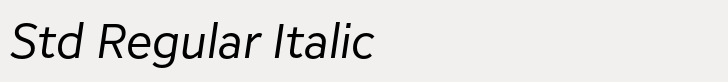 Inter Sans Std Regular Italic