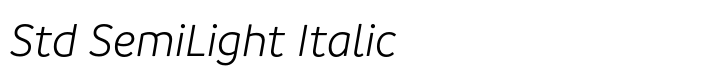 Branding SF Std SemiLight Italic