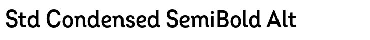Intro Std Condensed SemiBold Alt