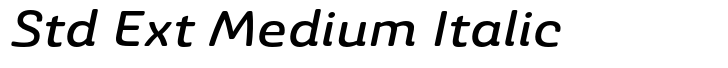 Ashemore Softened Std Ext Medium Italic