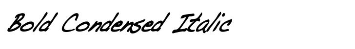 Dakota Bold Condensed Italic