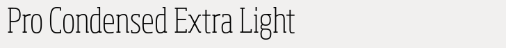 Soho Pro Condensed Extra Light