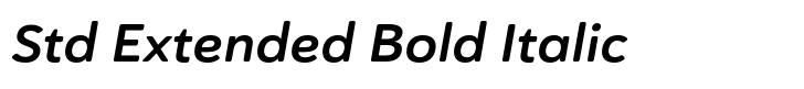 Haboro Soft Std Extended Bold Italic