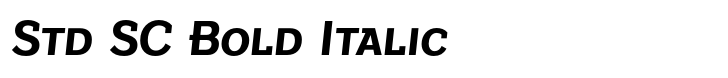 Texicali Std SC Bold Italic
