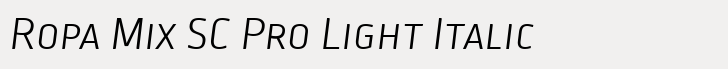 Ropa Mix SC Pro Light Italic