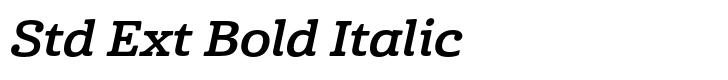 Cabrito Std Ext Bold Italic