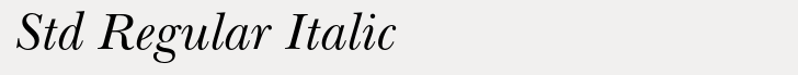 Baskerville Handcut Std Regular Italic