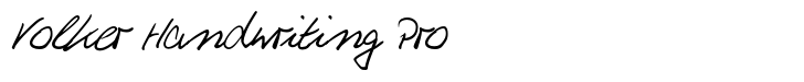 Volker Handwriting Pro